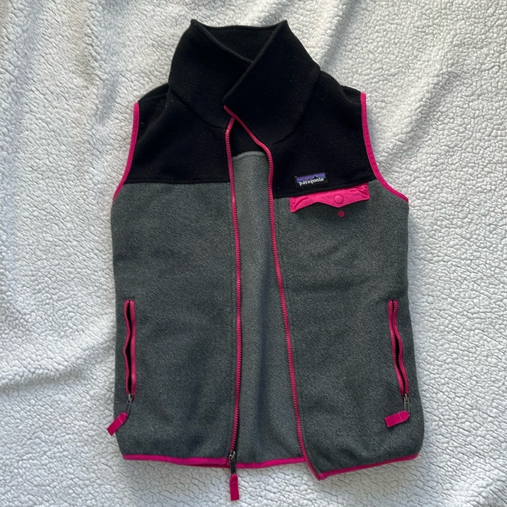 Patagonia grey fleece vest xsmall